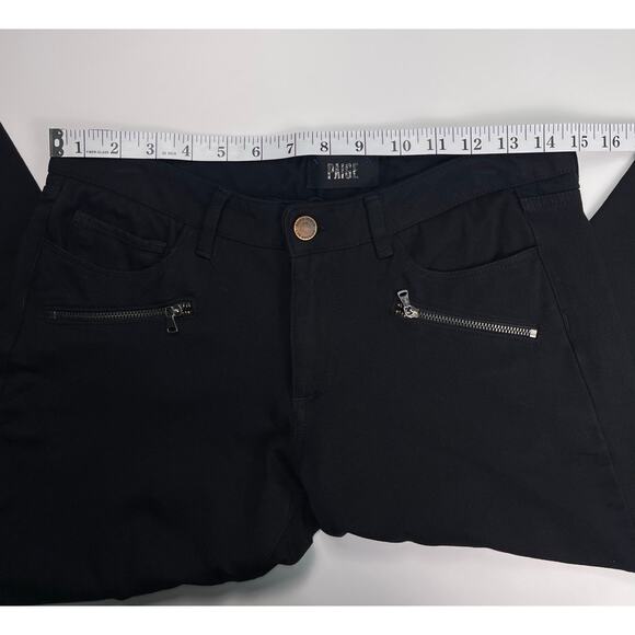 Paige Black Stretch Skinny Jeggings Zip Pocket Size 29 - Picture 8 of 10